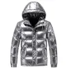 Parkas pour hommes -20 degrés vestes bouffantes hiver lettre impression veste mâle hauts lumineux imperméable rembourré à capuche hommes moelleux manteau à bulles