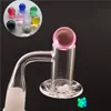 Empêcher les éclaboussures d'huile Quartz Banger Nail Beveled Edge + Carb Cap + Terp Pearls Avec 10mm 14mm 18mm Mâle Femelle Pour Dab Rig Water Bong