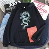 Herenhoodies Sweatshirts Cool Dragon Plus Size Dames Trui Top met Hoodie Casual Harajuku Koreaans Losse