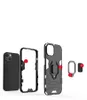 Ringhouder Kickstand Cover Cases Armor Rugged Dual Layer voor iPhone 13 Pro max 12 11 50 stks / partij