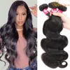 Gaga Queen 9A Indian Body Wave Virgin Human Hair Extensions 3 zestawy Nieprzetworzone brazylijskie peruwiańskie Indian Virgin Remy Hair Deals