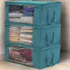 3pc Clothes Quilt Storage Bag Blanket Closet Sweater Organizer Box Sorting Pouches Clothes Cabinet Container Travel Home 211112