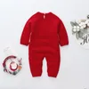 Jumpsuits Baby Rompers Kerstmis Geboren jongens Girls Costumes Cartoon gebreide kinderen039S overalls One Piece kinderoutfits9164712