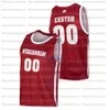 Custom Wisconsin Badgers College Basketball Jerseys 23 King 32 Joe Hedstrom 2 Aleem Ford 1 Brevin Pritzl 3 Walt McGrory