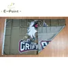 AHL Grand Rapids Griffins Flagga 3*5 fot (90cm*150cm) Polyester Bannerdekoration flygande hem trädgård Festliga presenter