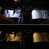 Samochód atmosfera Lampa USB Muzyka Dźwięk Rytm Kontrola LED Strip Auto Wnętrze Dekoracje Ambient Foot Interiorexternal Lights