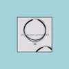 & Jewelrypendum Crystal Pendant Necklaces Double Layer Black Veet Chokers Punk Geometric Opal Pendants Rope Necklace For Women Bohemia Drop