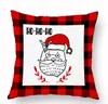 Taie d'oreiller de Noël Plaid Joyeux Noël Coussin Couvre Arbre de Noël Cerf Camion Coussin Home Party Décoratif 16 styles CO26wr