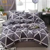 4pcs/set Breathable Bedding Textile Thin Section Quilt Cover + Bed Sheet + 2pcs Pillowcase For King Queen Double Bed Hot F0493 210420