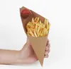 Fresh Fres Box Cone Cone Chips Масляный Доживый Сумка Чашка Чипсов Партия Одноразовые Пищевые Пакет