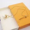 Europe America Fashion Jewelry Sets Lady Womens Gold-color Metal Pearl V Initials Circle Flower key Charms Chain Together Necklace Bracelet Earrings M00370 M00375