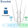 Wavlink Outdoor WiFi Aralık Genişletici Kablosuz Erişim Noktası Çift Bant 24G5GHz Yüksek Güçlü WiFi RouterRepeater Sinyal Booster Poe 27784423