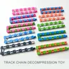 10 Colors Styles 24 Links Wacky Tracks Snake Puzzle Snap And Click Sensory Fidget Toys Anxiety Stress Relief ADHD Needs Educational Party Keeps Fingers Busy