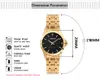 Chenxi luxe femme horloge dorée montre à Quartz femmes montres bijoux dames bracelet en or montre-bracelet mode Quartz-montre femmes Q0524
