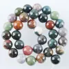 Wojiaer Indian Agate Stone Loose Courge Ball Beads для женских украшений изготовления ювелирных изделий DIY 4 6 8 10 12 мм 15,5 дюйма By922