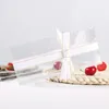 Boîtes à biscuits transparentes transparentes Boîtes d'emballage de bonbons au chocolat Titulaire de faveur de mariage d'anniversaire
