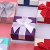 Arco joyería regalo embalaje papel caja creativo anillo collar pendientes pequeño conjunto caja joyería caja de joyería cajas de regalo