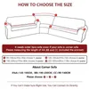 Sofa Cover Spandex Solid Färg Elastisk hörn Slipcover Chair Protector Vardagsrum 1/2/3/4 Seits 210723