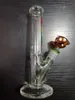 10 "verre bong pipe en verre barboteur pipe à eau taille de plate-forme pétrolière avec de nombreux styles avec accessoire