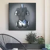 Metalen Paar Figuur Standbeeld Wall Art Canvas Schilderij Nordic Lover Sculptuur Poster Afdrukken Foto Woonkamer Woondecoratie