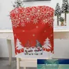 Cadeira de natal Capas de Papai Noel Chapéu de Natal Cadeira de jantar traseira Cobrir Table Party Decor Ano Novo Festa de Festa de Fábrica Preço Especialista Qualidade Mais Recente