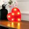 Strängar 3D LED Night Lamp Letter Digital Alphabet Light Wall Hanging Indoor Decor Wedding Party Diy D30