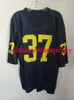 Uomini cuciti donne giovani vintage 90s ncaa michigan wolverines jarrett irons 37 jersey da calcio ricamo personalizzato xs-5xl 6xl