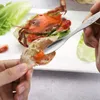Fruktn￥lgafflar rostfritt st￥l hummer krabba verktyg t￥ng klipp plockar skedar skaldjur tillbeh￶r kreativa craber peel r￤kor verktyg dh8989