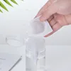 Distributeur de pompe vide Push Down pour dissolvant de vernis à ongles, bouteille de stockage de bouteille de liquide transparent d'alcool LLF12516