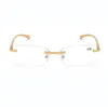 Solglasögon Kvinnor Män rektangel Rimless Almg Ultralight Bifocal Reading Glasses 075 1 125 15 175 2 225 25 275 3 T3748291