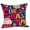 Cushion/Decorative Pillow 45x45cm Christmas Cushion Cover European Linen Home Decor Case For Chair Sofa Car