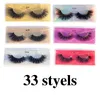 NEW 3D Mink Eyelashes Mink Mink Soft Natural Natural Shice False Sheaps Makeup 32 Styles