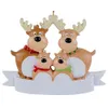 Pendentif d'arbre de noël en résine, bonhomme de neige, Elk, décoration pour la maison, cadeaux pour enfants, nouvelle collection 2022, a431616511