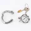 Super Small Chastity Cage Stainless Steel Arc Base Penis Lock Sex Toys For Men