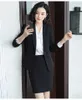 Temperament business office ladies suit autumn slim long-sleeved black jacket female Joker pants Women's 210527