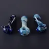 Mini Small Heady Style Hand Spoon Pipes 30g Vetro Dry Herb Pipa Pyrex Bruciatore a nafta Accessori Strumenti per fumatori