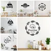 Väggklistermärken Tecknad Bageri Dekaler PVC väggmålning Art DIY Affisch för barnrum Living Home Decor Sticker Murals