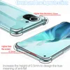 Przezroczyste przypadki telefoniczne dla Xiaomi Mi 11 Ultra 10T 10 Lite POCO X3 NFC REDMI Note 9 Pro 10 10s 9s Clear TPU Bumper Tylna pokrywa