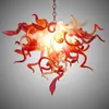 トルコのランプの手吹きガラスシャンデリア屋内照明クリスタルガラスペンダントライトLEDリビングルームの寝室廊下エントリーアートの装飾は60または70 cm