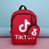 Tik Tok Backpack Girls Boys Kids Fashion School Bag Letter Gedrukte studenten Backpacks canvas schoudertassen Cross Body Bags Fashion3646820