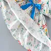 Summer Girl Dress Casual Floral Big Bow Enfants Robes pour Filles Anniversaire Princesse Robe Enfants Vêtements Toddler Vêtements Costume Q0716