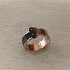 2021 Top Kwaliteit Extravagant Echt Leer Liefde Ring Goud Zilver Rose Kleuren Roestvrij Staal Paar Ringen Mode Vrouwen Designer sieraden Party Geschenken