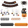 Kit arco ghirlanda di palloncini di Halloween Set di palloncini a elio per decorazioni per feste di Halloween Ornamento Puntelli di zucca fantasma 0567
