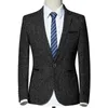 Mode Men's Casual Boutique Suit / Manlig ylle affärsdräkt Jacka Blazers Coat 220310