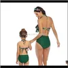 Bikinis Set Família Mãe Menina Sexy Bikini Swimsuit Swimwear Mulheres Swimsuits Crianças Baby Kid Beach Swimwears Biquini Body Suit VDC0U 2ID0A