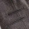 Vintage mulher escura cinzento xadrez slim colete moda moda senhoras macio botão tanque fêmea casual outerwear base 210515