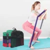 Fasce elastiche di resistenza per lo sport Allenamento Fasce per la coscia in gomma Yoga Pull Rope Expander Nastri Home Gym Attrezzature per il fitness portatili H1026