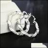 Dangle & Chandelier Earrings Jewelry Sterling Sier Twisted Pair Fashion Earring Dress Ladies Gifts Drop Delivery 2021 Hyxoc