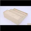 Packaging & Drop Delivery 2021 Linen Holder Rings Earring Storage Rack Fine Ring Stud Tray Jewelry Box Display Stand Props Eatuw