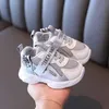 2021 New Children Toddler Shoes For Baby Boys Girls Children Casual Sneakers Air Mesh Breathable Soft Run Sports Shoes Size21-30 G1025